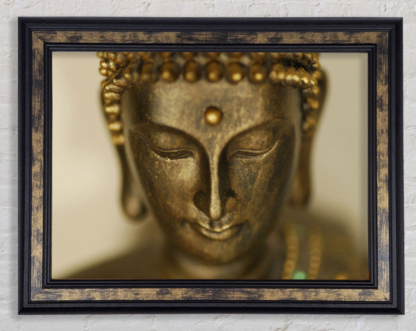 Buddha Face Temple Framed Print