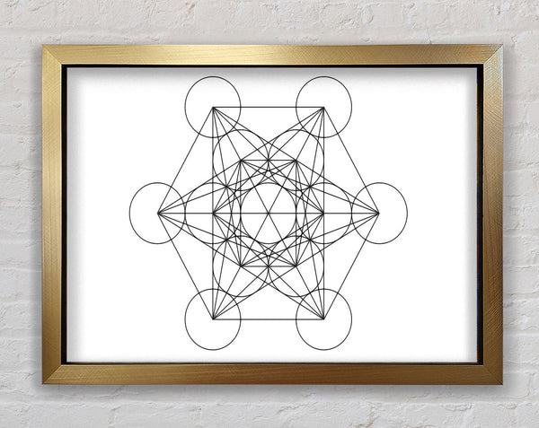 Metatrons Würfel Zeichnung