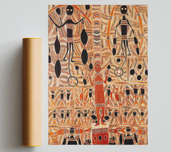 Aboriginal Marika Mathaman Poster