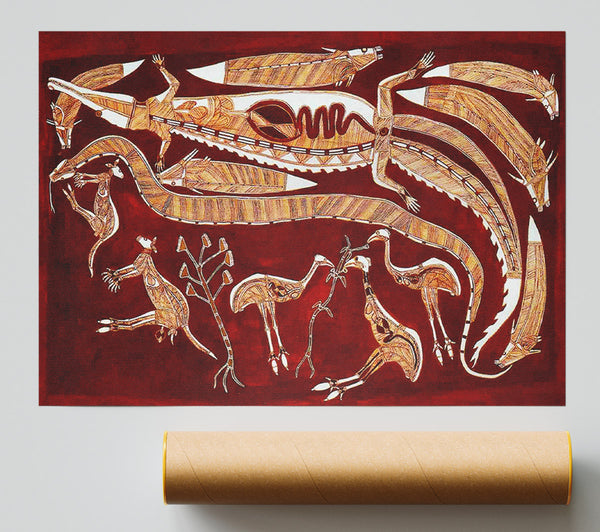 Aboriginal Nadjamerrek Lofty Giclee Print