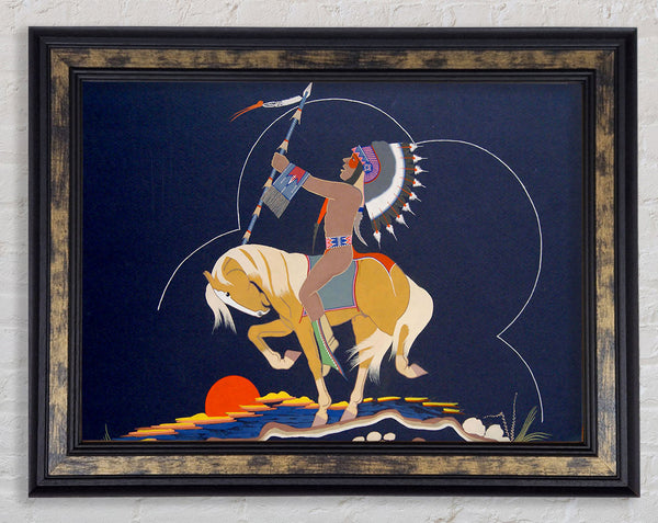Red Indian Framed Print