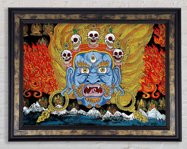 Indian Fire Framed Print