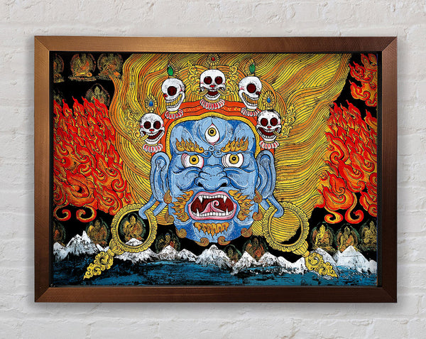 Indian Fire Framed Print
