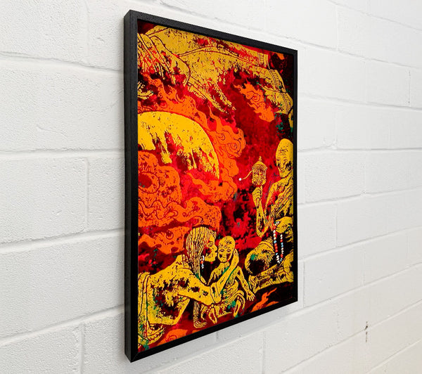 Tibetan Art Fire Wall