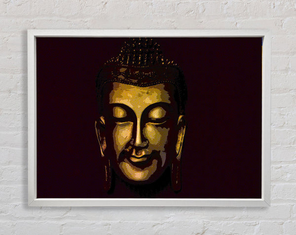 Gently Smiling Buddha Framed Print