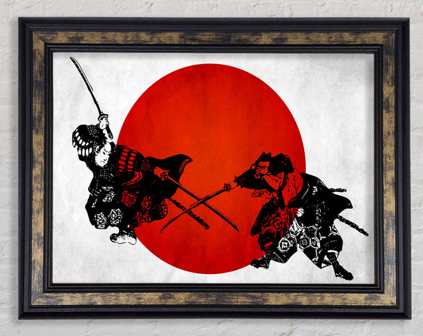 Japanese Warriors Framed Print