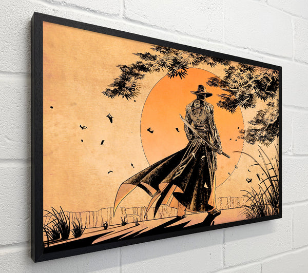 Japanese Samurai Sunset