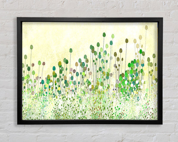Mohnblumenknospen Vintage Kunst