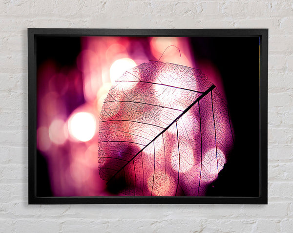 Sparkle Leaf Framed Print