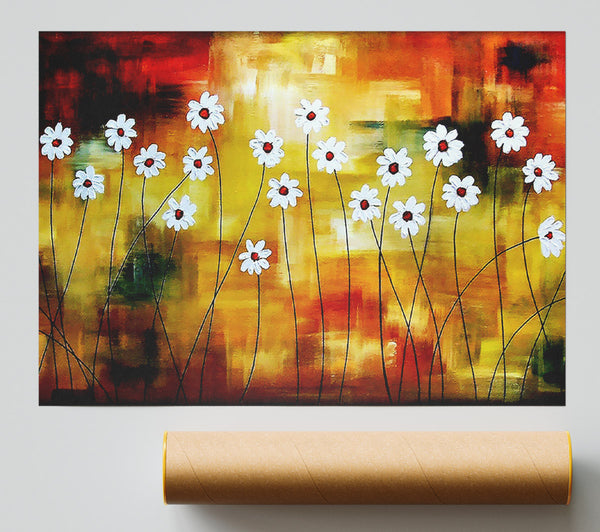 Daisy Whites Print