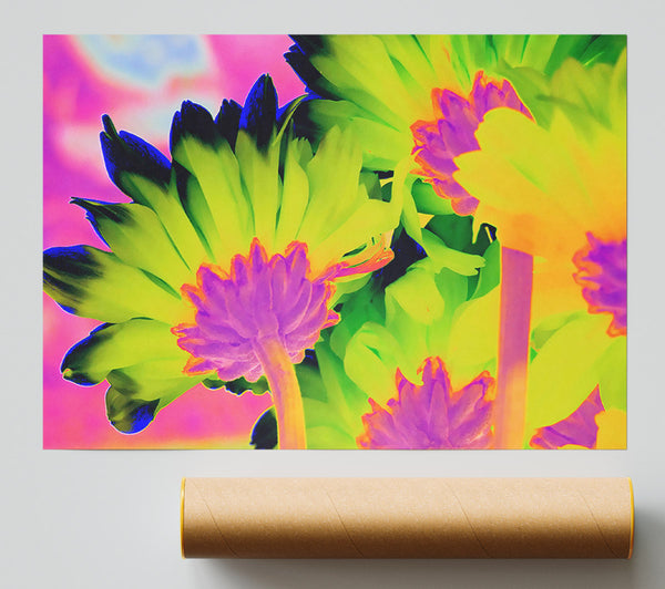 Psychedelic Petals Print