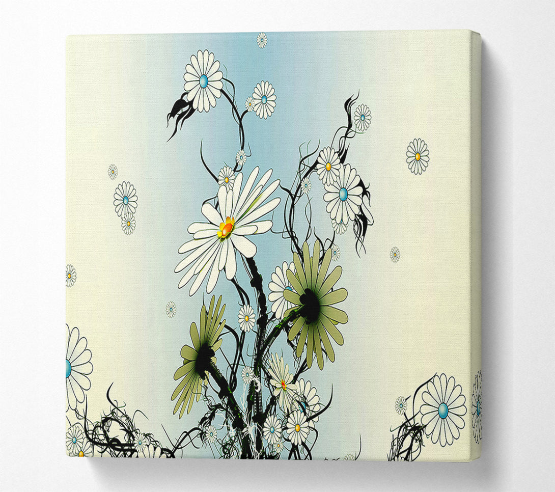  A Canvas Print of Daisy Chain Skies Canvas Wall Art