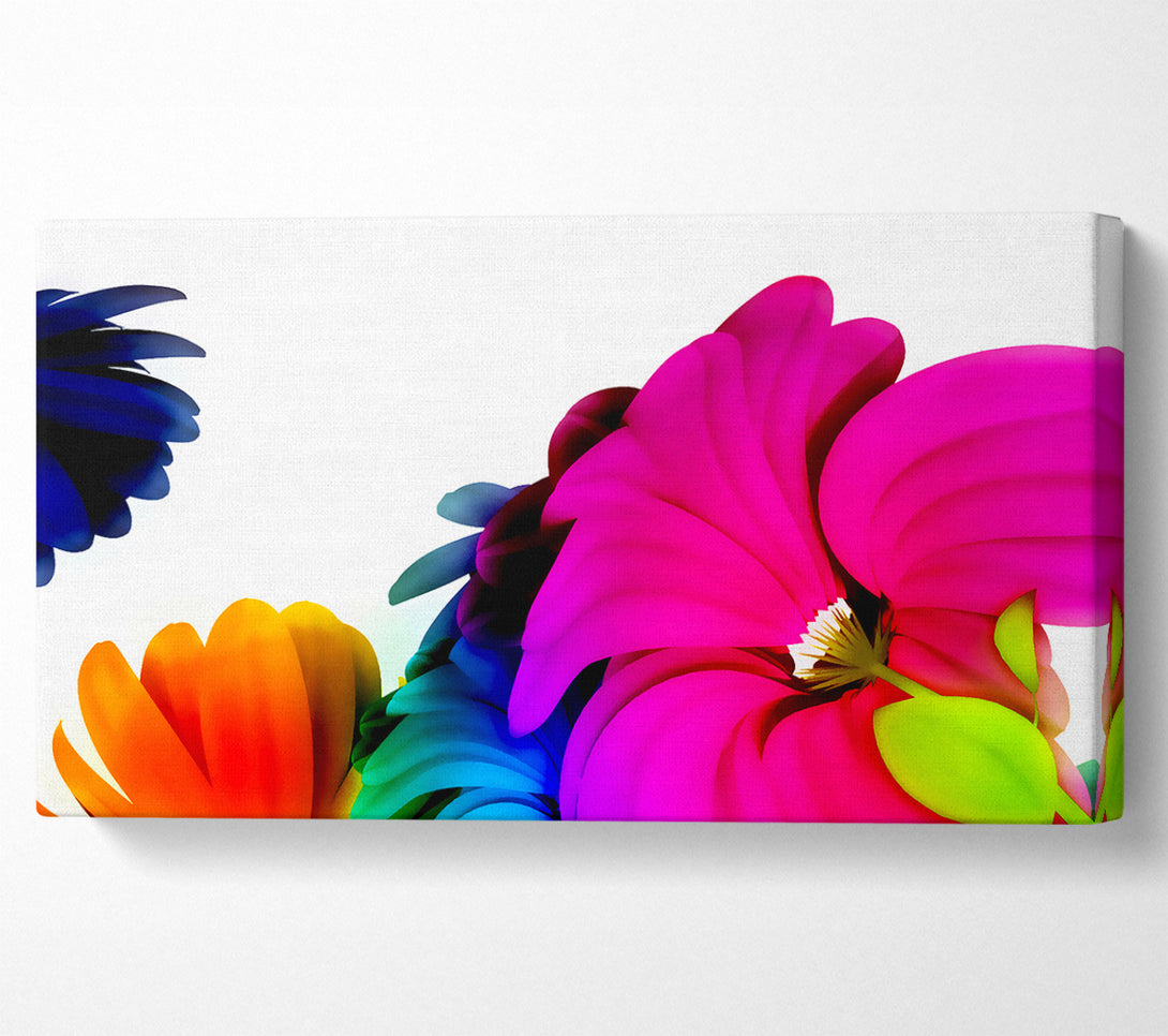  A Canvas Print of Vibrant Flower Glow Canvas Print