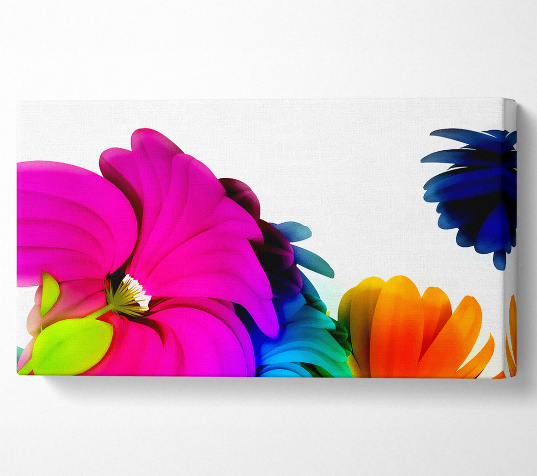 A Canvas Print of Colourful Vibrant Petals Canvas Art