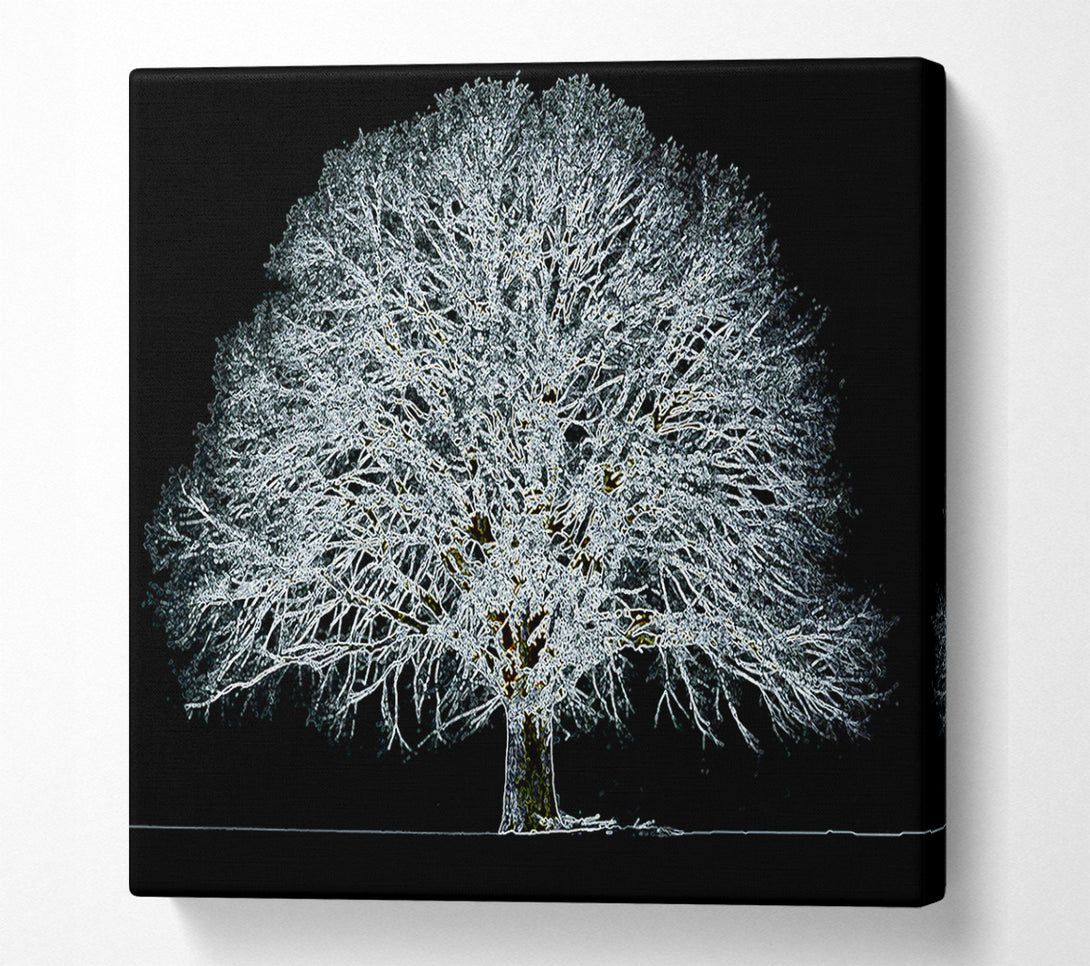  A Canvas Print of Abstarct Neon Floral 34 Canvas Art