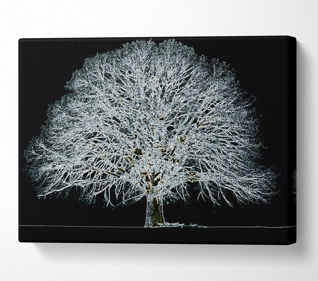  A Canvas Print of Abstarct Neon Floral 34 Canvas Art
