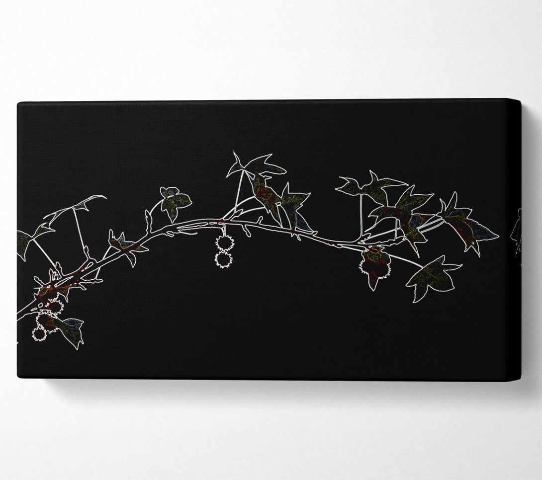  A Canvas Print of Abstarct Neon Floral 33 Canvas Print
