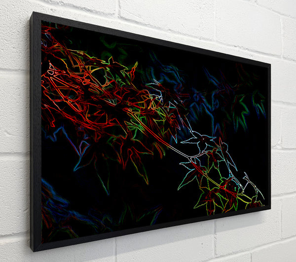 Abstarct Neon Floral 08