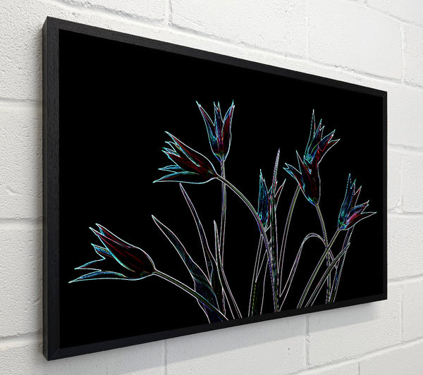 Abstarct Neon Floral 31