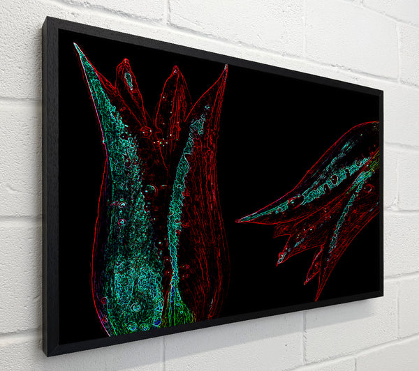 Abstarct Neon Floral 37