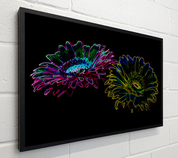 Abstarct Neon Floral 12