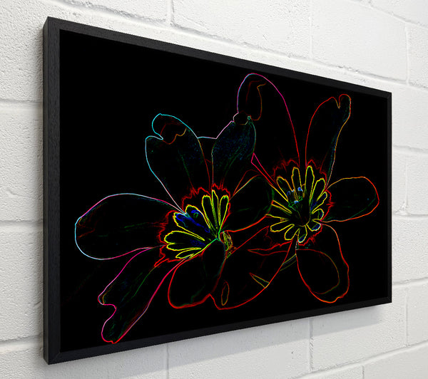 Abstarct Neon Floral 38
