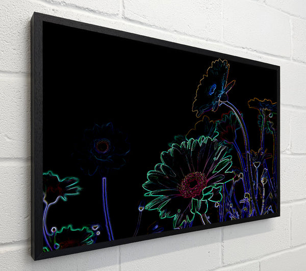 Abstarct Neon Floral 04