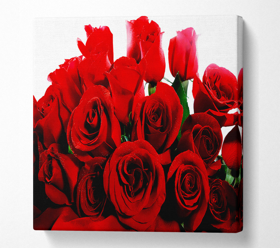  A Canvas Print of Bouquet Of Red Roses Canvas Wall Art