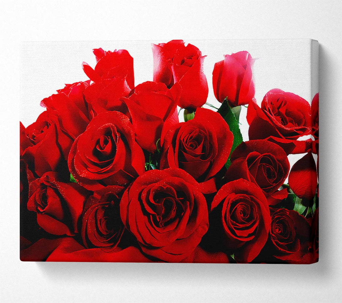  A Canvas Print of Bouquet Of Red Roses Canvas Wall Art