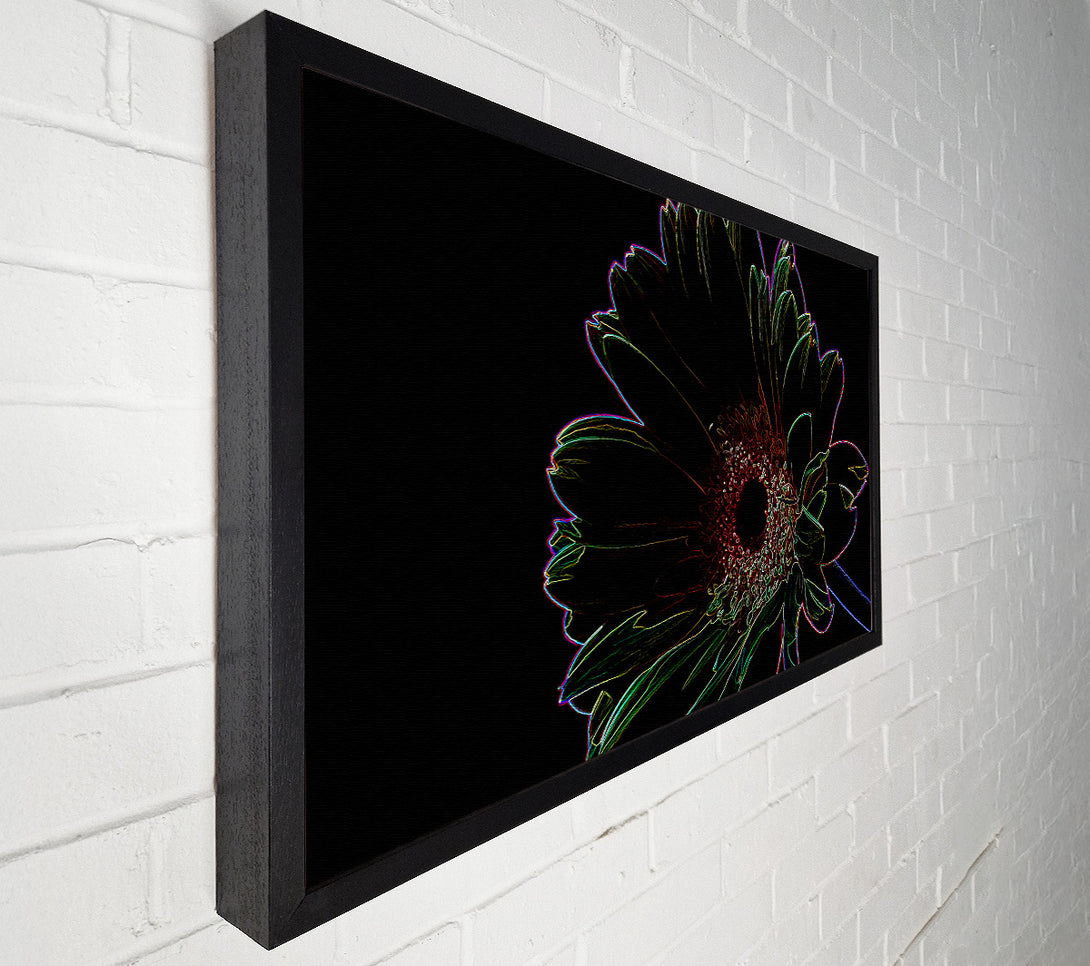  A Canvas Print of Abstarct Neon Floral 16 Canvas Art