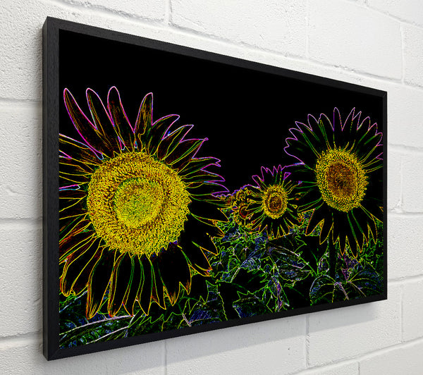 Abstarct Neon Floral 36