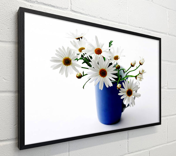 A Vase Of White Daisies