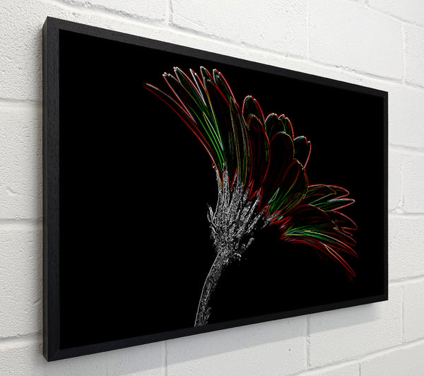 Abstract Neon Floral Delight