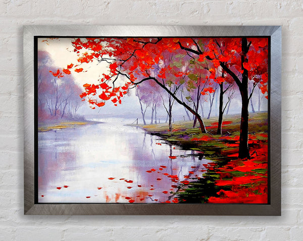 Autumn Lake Framed Print