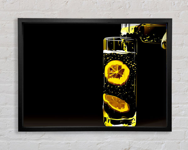 Water With Lemon Framed Print