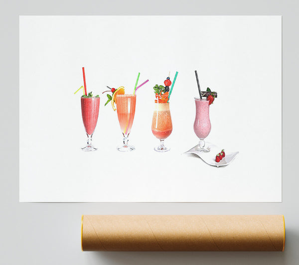 Summer Cocktails Print