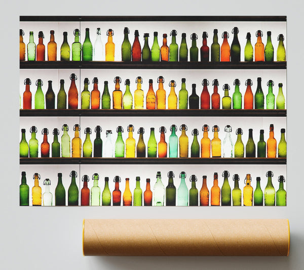 Colorful Bottles Print