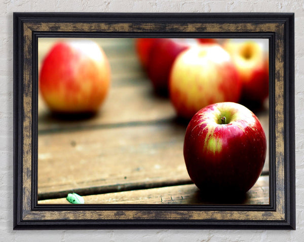 Red Apples Close Up Framed Print