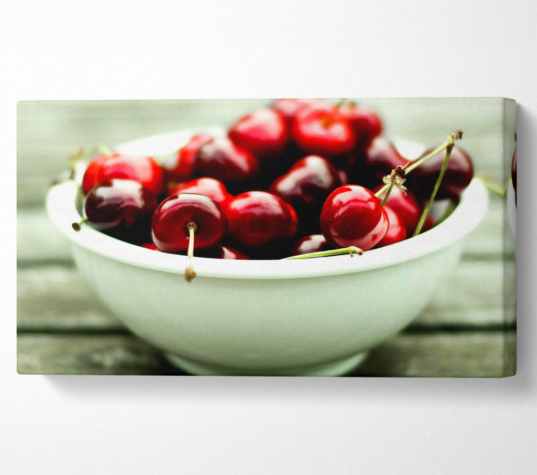  A Canvas Print of A Bowl Full Of Cherries Canvas Art