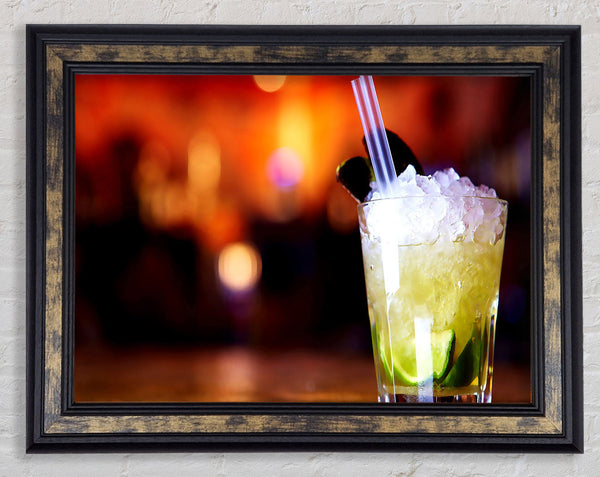 Lime Cocktail Framed Print