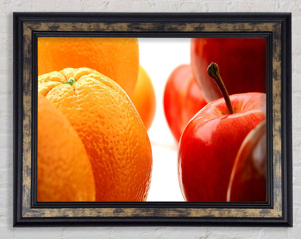 Oranges And Apples Framed Print