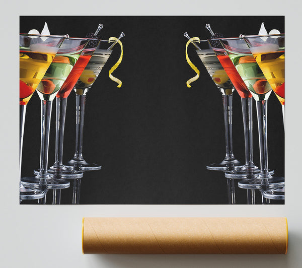 Cocktails Drinks Print