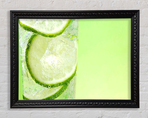 Fresh Lemonade With Lime Framed Print