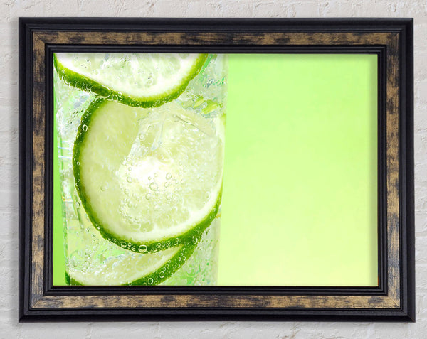 Fresh Lemonade With Lime Framed Print