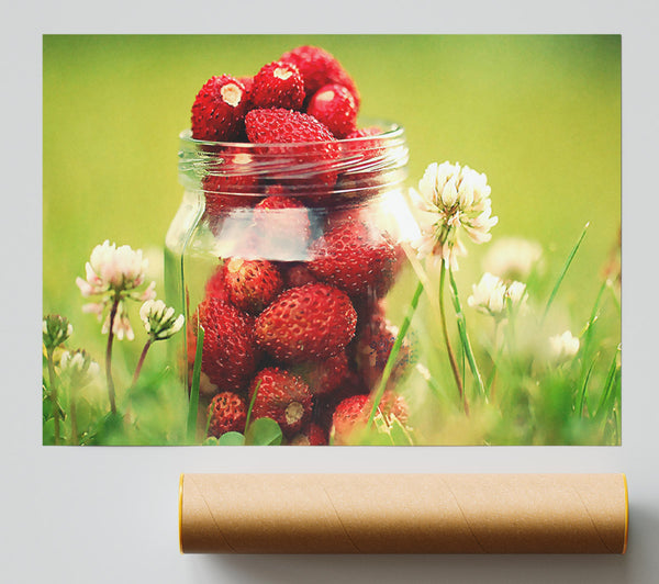 Strawberry Jar Print