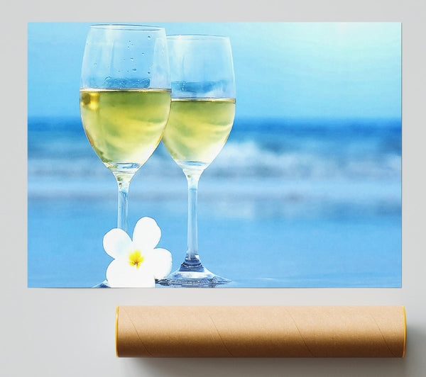 White Wine Glasses Poster