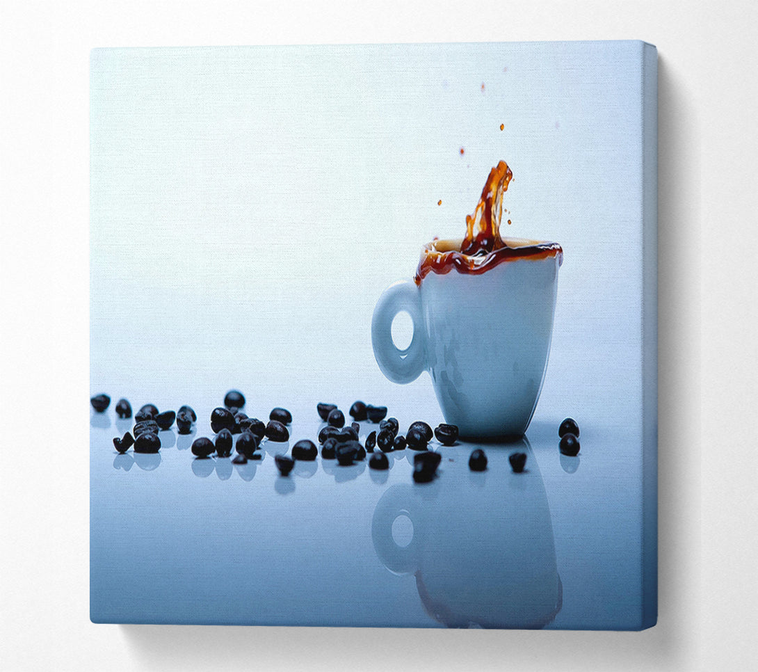  A Canvas Print of Coffee Bean Splash Canvas Wall Art