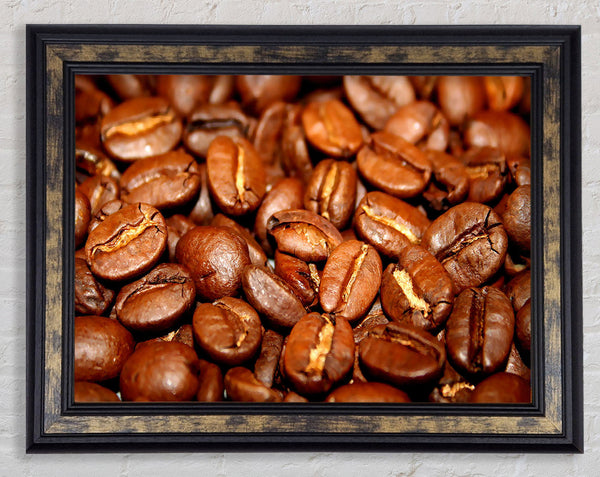 Roasted Coffee Beans Framed Print