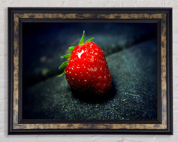 Strawberry Seeds Framed Print