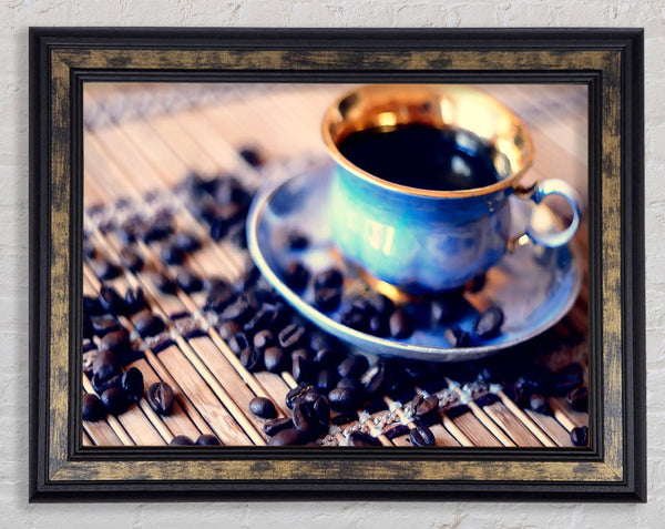 Posh Coffee Cup Framed Print